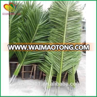 Plastic palm leaf outdoor decor artificial palm leaf