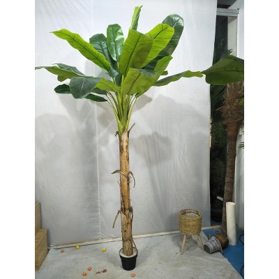 240CM (94 inches) height indoor plastic artificial plants banana decorative tree bonsai, banana tree bonsai artificial