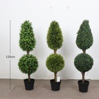 Artificial  topiary grass ball plastic decorative grass ball plant bonsai for indoor/outdoor