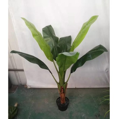 120CM (47 inches) height indoor plastic artificial plants banana decorative tree bonsai, banana tree plant bonsai artificial