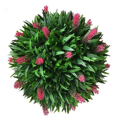 UV resistant 10cm/20cm/25cm/30cm/40cm/45cm artificial Lavender with flower boxwood leaves ball, flower ball artificial