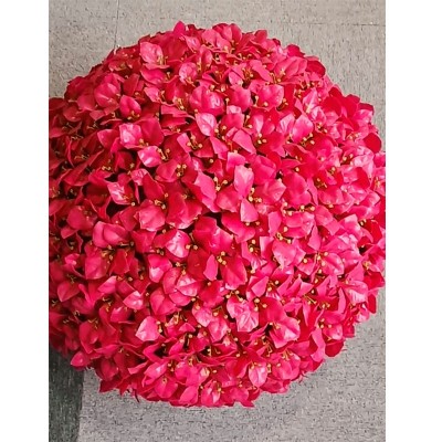 UV protection 10cm/20cm/25cm/30cm/40cm/45cm artificial red bougainvillea flower boxwood grass leaves topiary ball