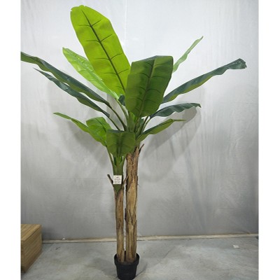 200CM (79 inches) height indoor plastic artificial plants banana decorative tree bonsai, banana tree plant bonsai artificial