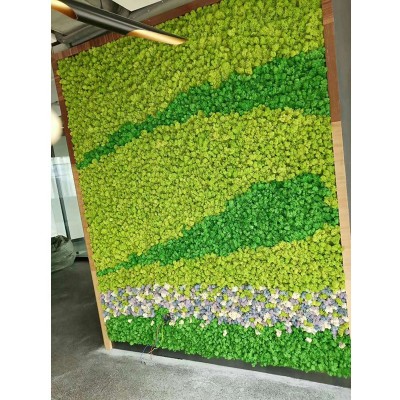 interior wall decoration artificial moss grass wall artificial green wall