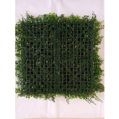 50*50cm ultraviolet-proof and fire retardant outdoor decor artificial boxwood green double color Lysimachia christina wall panel