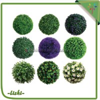 Outdoor garden park decoration green big Plastic artificial grass ball, artificial topiary grass ball