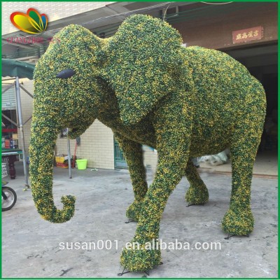 Customized Artificial topiary PE & metal topiary artificial topiary animal decoration