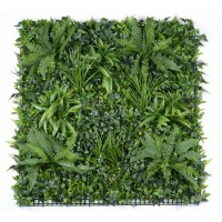 100*100cm ultraviolet-proof outdoor green wall artificial module,  artificial leaves vertical garden plant green wall panels