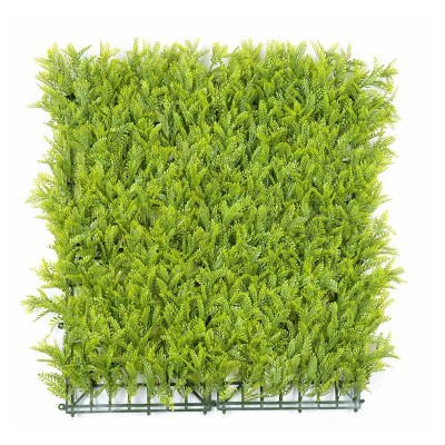 50*50cm ultraviolet-proof and fire retardant outdoor decorative artificial boxwood green mimosa wall panel hedge