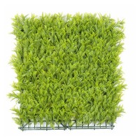 50*50cm ultraviolet-proof and fire retardant outdoor decorative artificial boxwood green mimosa wall panel hedge