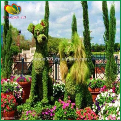 garden decoration evergreen artificial cartoon topiary animals grass animal