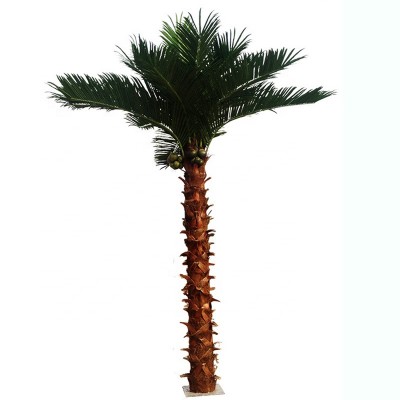 Wholesale 700cm height artificial herringbone barkcoconut palm tree for indoor & outdoor decoration