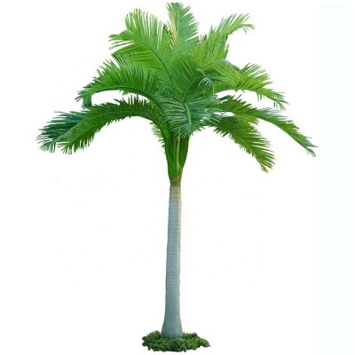 cheap price 450cm height artificial coconut palm tree ,  artificial jungle plants for indoor decoration