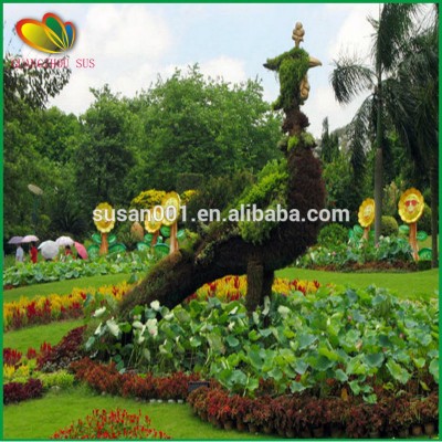 2015 novelty china artificial animal topiary for garden decor