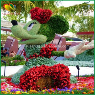 garden decoration artificial cartoon topiary animals grass animal