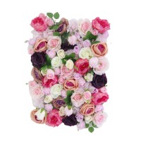 artificial silk flower wall decoration for Wedding