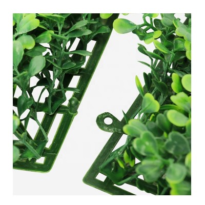 50*50cm UV protection high quality artificial dark green four layers of milan flower ivy fence leaf wall hedge for sale